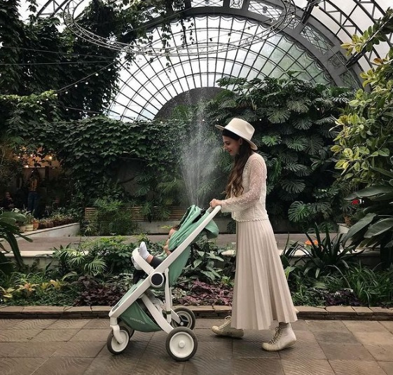 EKOLOGICZNY WÓZEK SPACEROWY GREENTOM CLASSIC (v.2.1) | MIĘTOWY | MINT