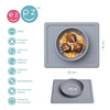 EZPZ - Silicone bowl with 2in1 placemat Mini Bowl gray