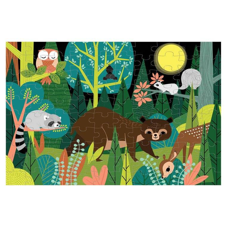 Mudmuppy - In The Forest Glow In The Dark Puzzle