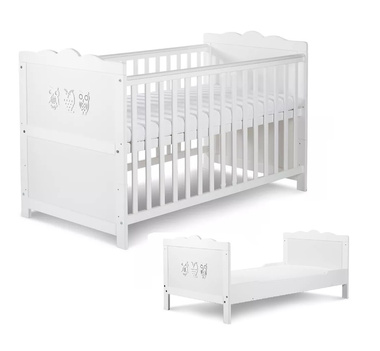 KLUPŚ Marsell łóżeczko tapczan 140×70 cm, Białe