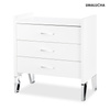 KLUPS LITTLESKY komoda Blanka, Biała Chrome
