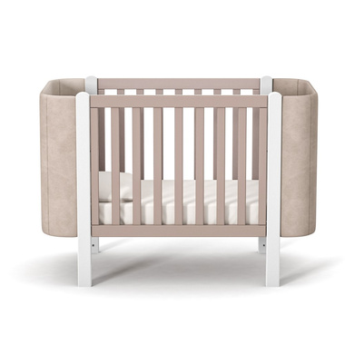 Veres Monaco Velur łóżeczko 120x60 Cappuccino Whit