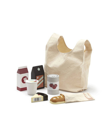 Grocery shopping play set