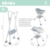 Beaba - Camele’o Light Mist bathtub and changing mat stand