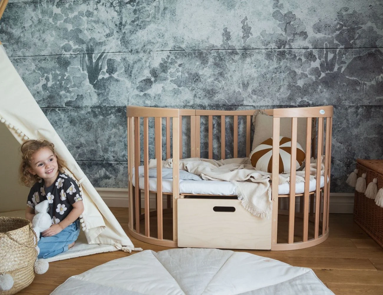 Waldin Szuflada do łóżeczka 7w1, Natural