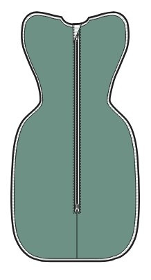 Otulacz Swaddle UP - rozmiar XS - ciemny oliwkowy - ETAP 1 Original