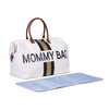 Childhome MOMMY Bag Torba, (Gold Stripes) Kremowa