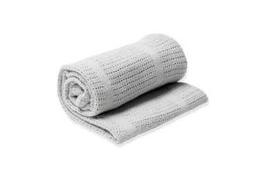 LULUJO Kocyk 100x100cm odcienie szarości i srebr