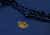 ROYAL BABY POŚCIEL Z FALBANKAMI GLAM LOVE NAVY&GOLD
