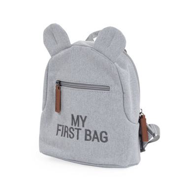 Childhome Plecak dziecięcy My First bag Kanwas Szary