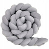 LULUMI OCHRANIACZ DO ŁÓŻECZKA WARKOCZ 360 CM Grey