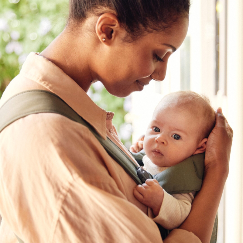 BABYBJORN Nosidełko Mini 0-12 (Woven) Green