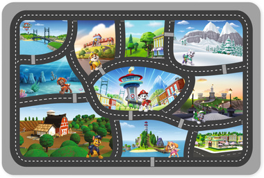 Dywan Ultra Miękki 100x150 cm - Psi Patrol Podróże