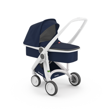 Greentom Wózek Głęboki Carrycot (v.2.1) White-Blue