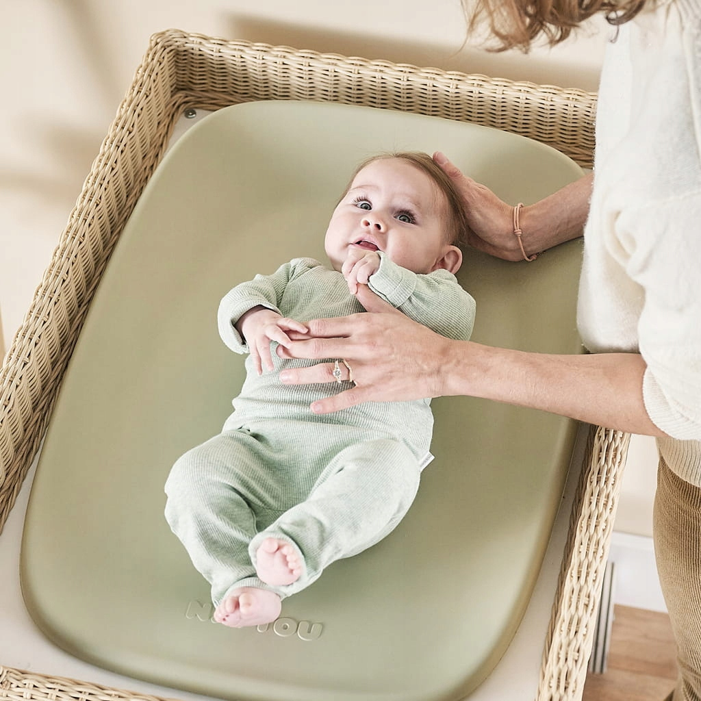 NATTOU Miękka mata do przewijania Softy, Green