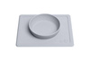 EZPZ - Silicone bowl with 2in1 placemat Mini Bowl pastel gray