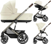 Zestaw 3w1 Cybex Wózek Balios S Lux (Tpe) Seashell Beige & Gondola Balios S Lux Seashell Beige & Fotelik Samochodowy Cloud G Plus Seashell Beige