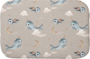 Waldin Poduszka Bambus z wyp 40x30 Wieloryb, C Beż