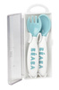 Beaba - Plastic cutlery in a case blue