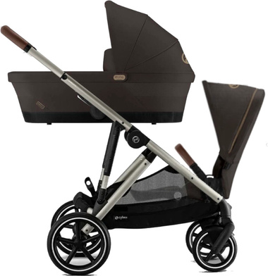 Zestaw 2w1 Cybex Wózek Gazelle S (Tpe) Chocolate Brown + Gondola Gazelle S Chocolate Brown