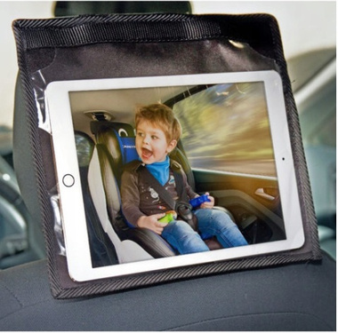 Caretero Pokrowiec na tablet zagłówka auta, Black