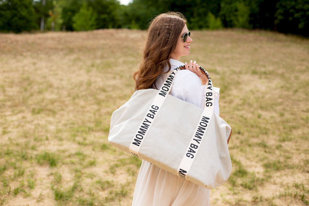 Childhome TORBA MOMMY BAG SIGNATURE Off White