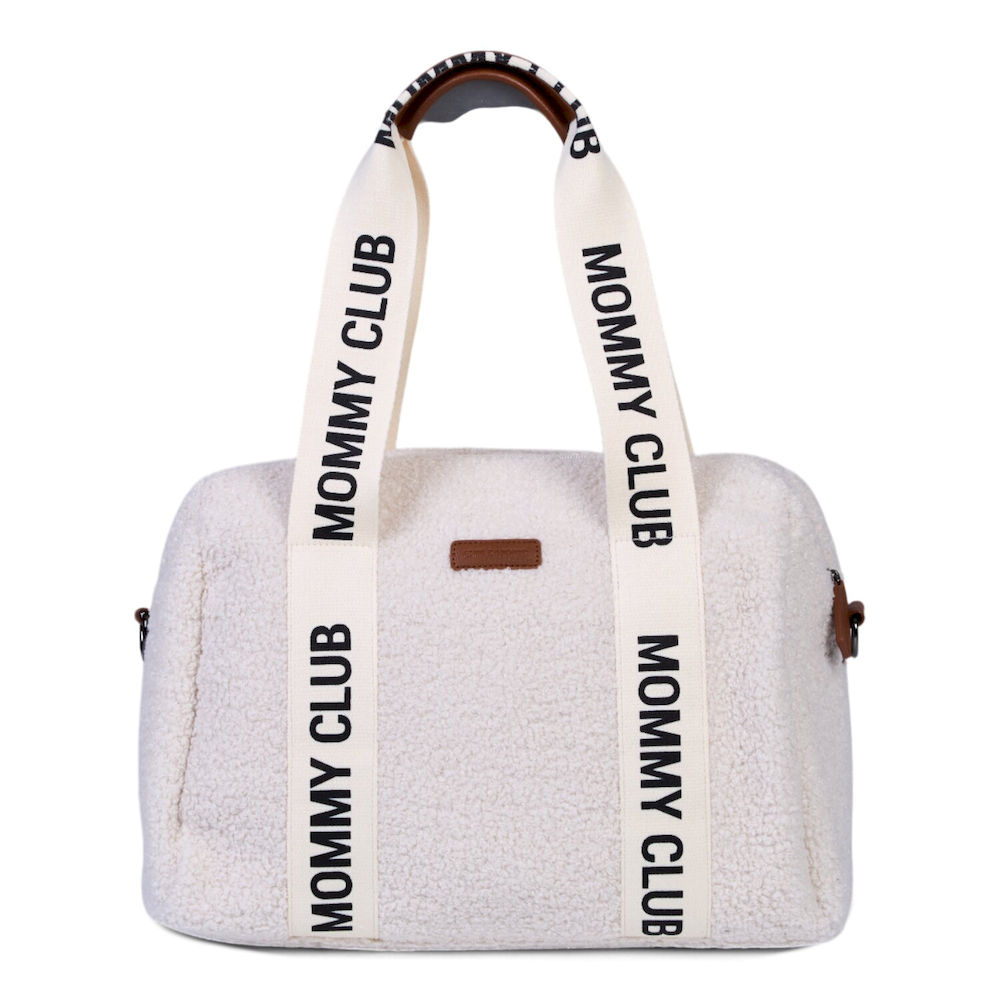 Childhome Torba do wózka Mommy Club Signature Teddy White