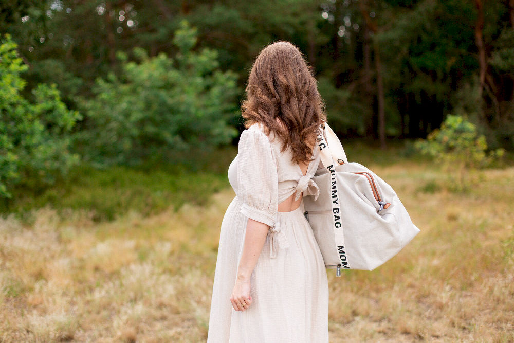 Childhome TORBA MOMMY BAG SIGNATURE Off White