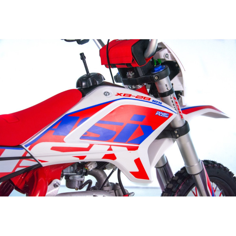 || ASIX Cross XB28 125 14/12 MANU E-ST, czerw-nieb