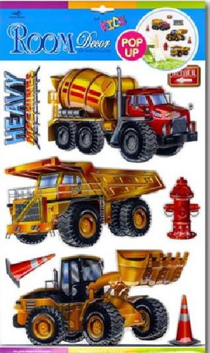 Dekoracje ścienne 3D - Samochody ciężarowe