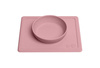 EZPZ - Silicone bowl with 2in1 placemat Mini Bowl pastel pink