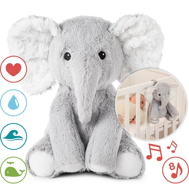 Cloud b® Elliot Elephant™- Szumiący Słoń z pozytywką