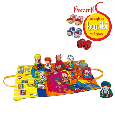 Mata edukacyjna z zabawkami - Rodzina