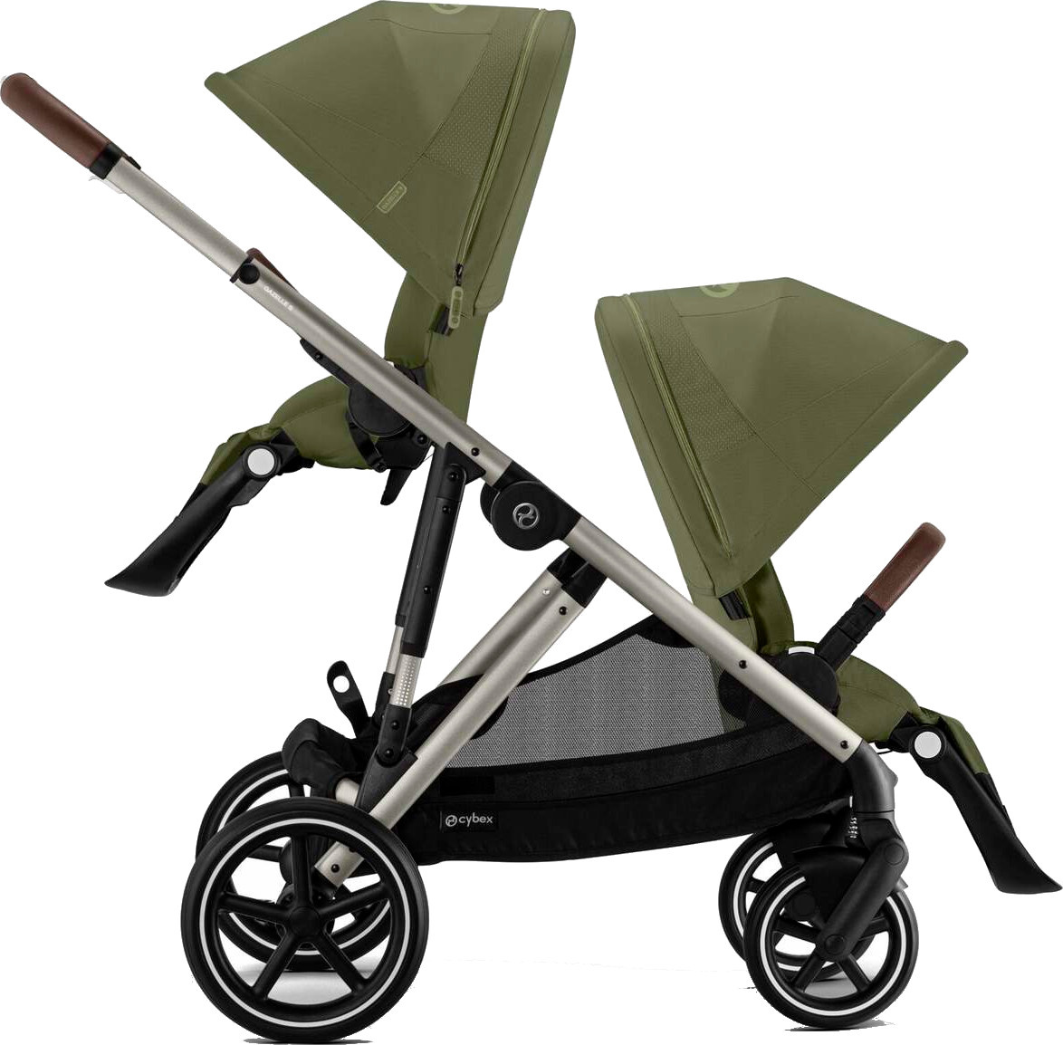 Zestaw 2w1 Cybex Wózek Gazelle S (Tpe) Moss Green + Siedzisko (Dodatkowe) Gazelle S Moss Green