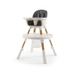 Oyster Home Highchair Krzesełko do karmienia 4w1 - Moon, szare