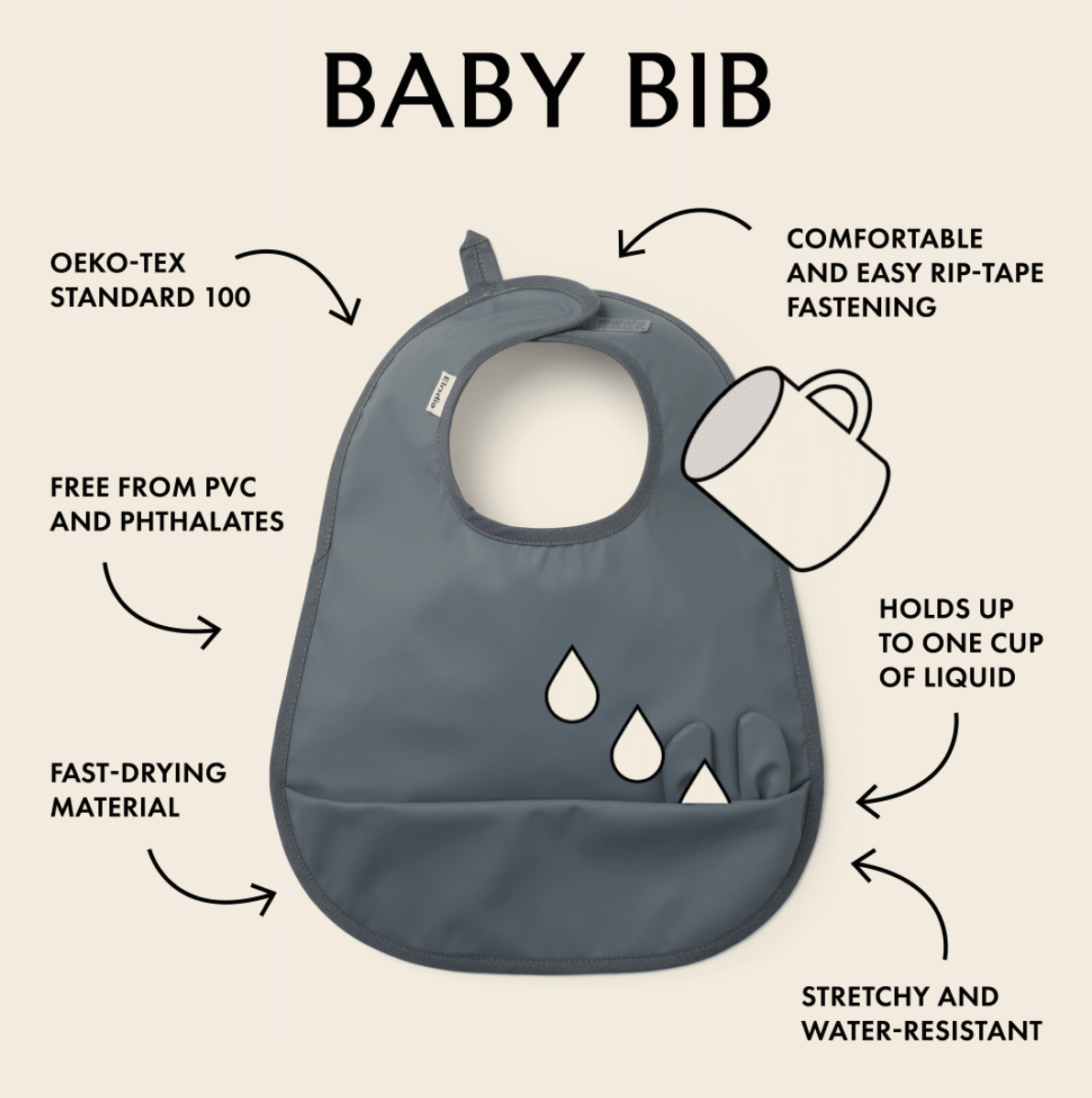 Elodie Details - Baby Bib - Soft Terracotta