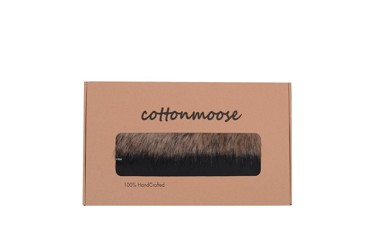 .MUFKI MUFKA COTTONMOOSE Z FUTERKIEM MOOSE | BRAZOWE FUTERKO | BLACK & BROWN | CZARNA