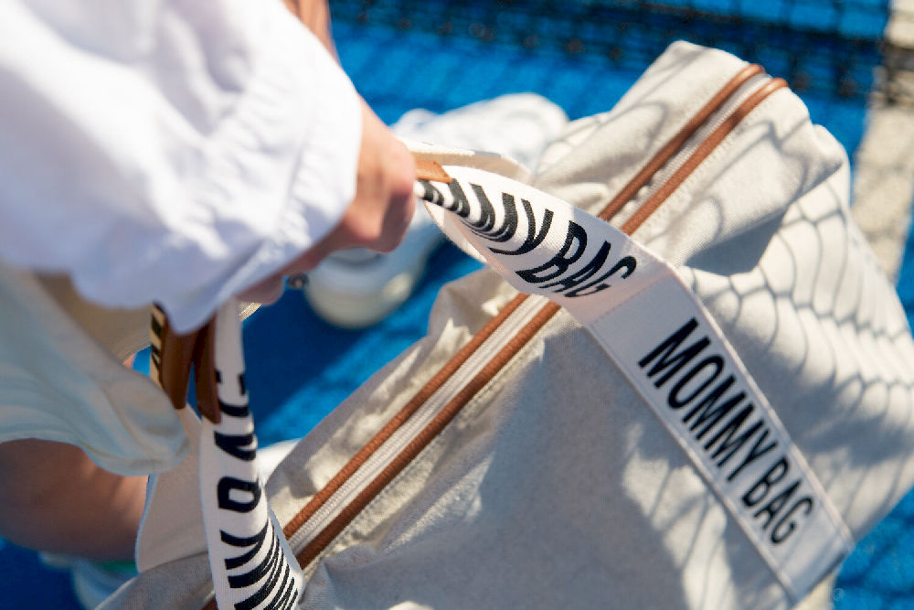 Childhome TORBA MOMMY BAG SIGNATURE Off White