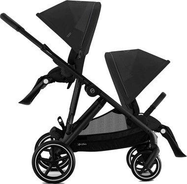 Zestaw 2w1 Cybex Wózek Gazelle S (Blk) Moon Black + Siedzisko (Dodatkowe) Gazelle S Moon Black