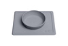 EZPZ - Silicone bowl with 2in1 placemat Mini Bowl gray