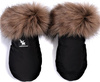 Cottonmoose Mufki z futerkiem do wózka 2 cz, Black