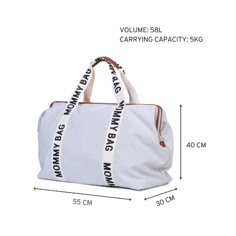 Childhome TORBA MOMMY BAG SIGNATURE Off White