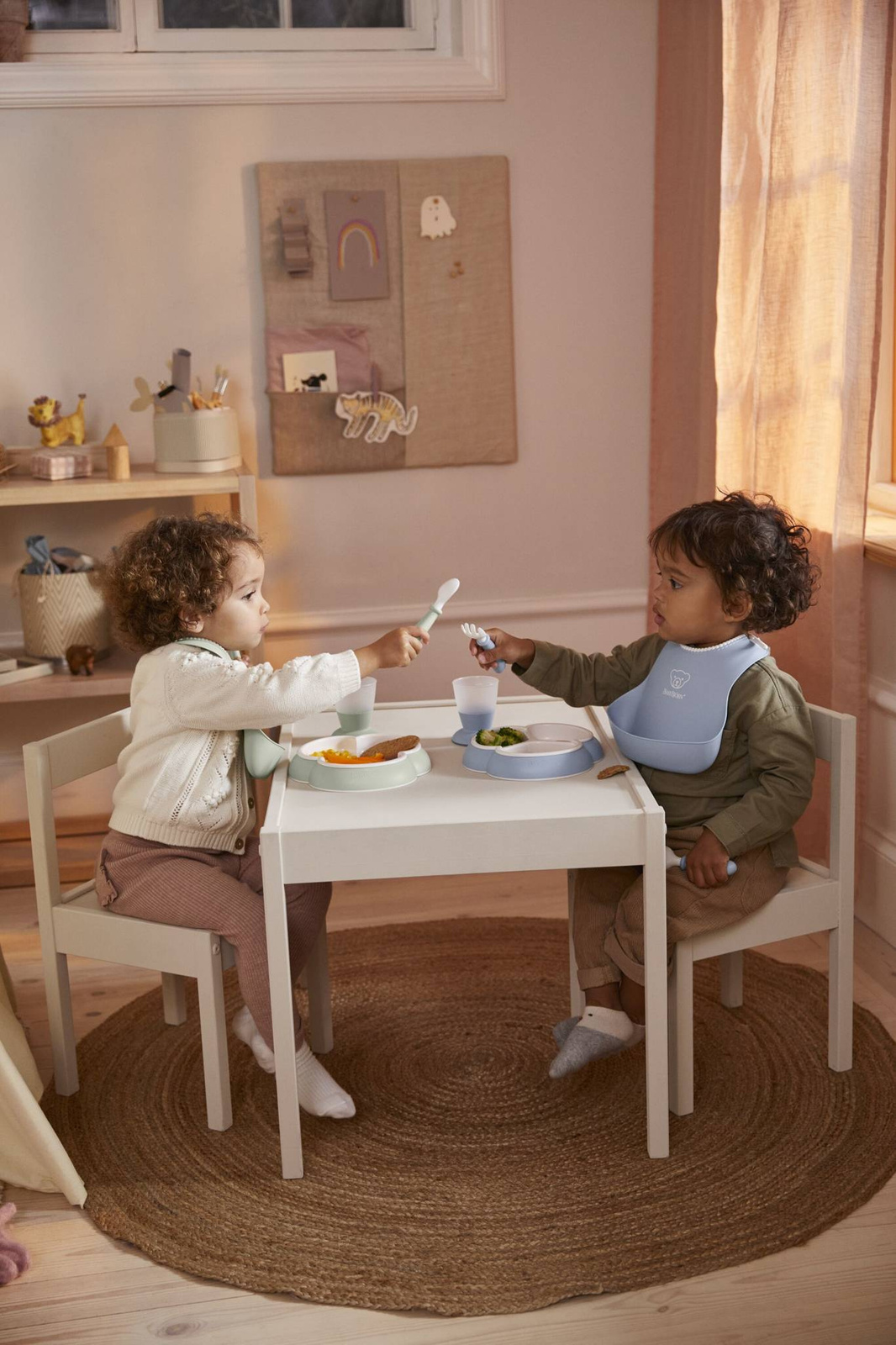 BabyBjorn zestaw obiadowy Dinnerware Grey 8szt