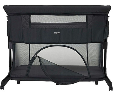 Espiro Łóżeczko Dostawne 3w1 Cloud, Black