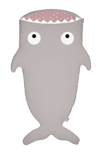 Baby Bites Śpiworek Shark (2-6 l) Pink Clouds Stone/Pink