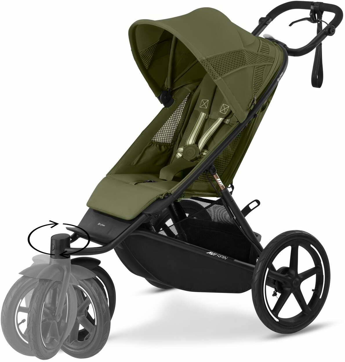 || CYBEX Wózek sportowy Avi Spin(blk) Moss Green
