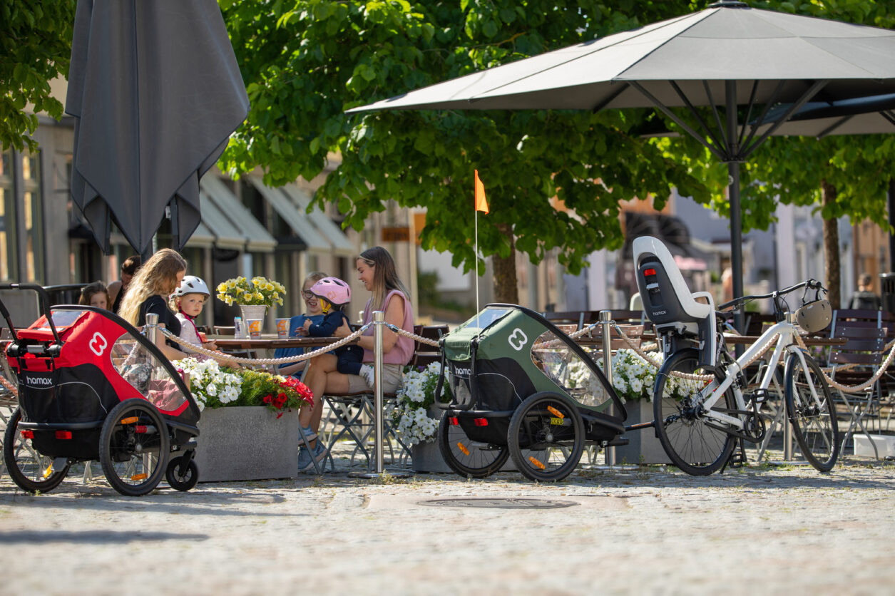 Hamax Fotelik rowerowy Caress (rama) White&Black