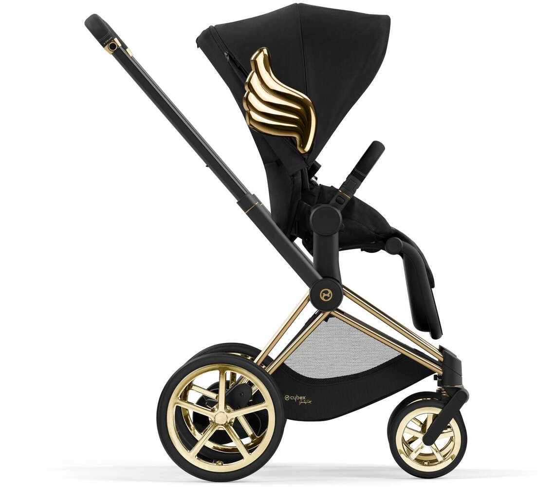 CYBEX Wózek e-Priam 4.0 (JScott) Black Gold Wings.