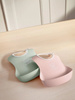 BABYBJÖRN - 2 big soft Bibs -  Powder Green/ Powder Pink