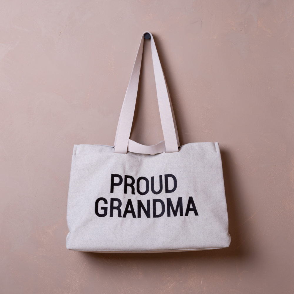 Childhome TORBA GRANDMA BAG KANWAS OFF WHITE 14668
